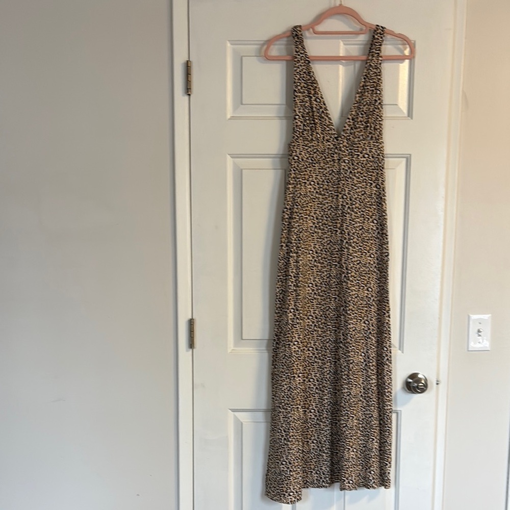 ASOS Leopard Print Maxi Sundress
